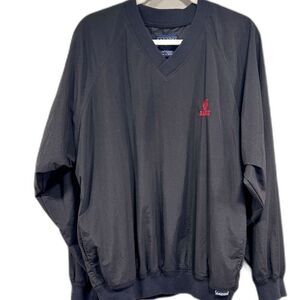 Vintage 90s Portland Trail Blazers XL Black Pullover Windbreaker – V-Neck